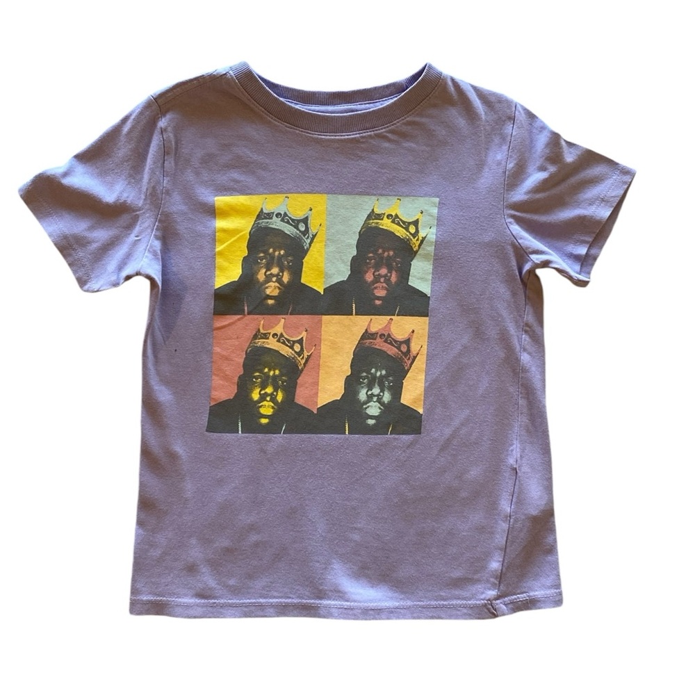 Cotton On (The Notorious B.I.G.) Purple Girls Size 6 T-Shirt Great Condition